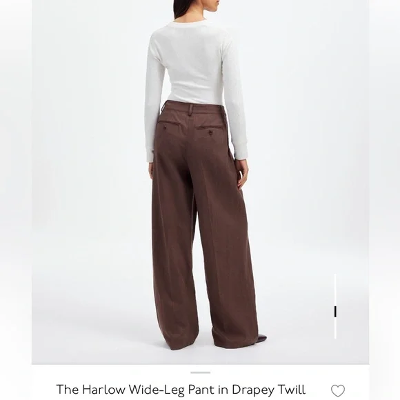 Harlow Wide Leg Pant in Drapey Twill - Madewell - Picture 4 of 6